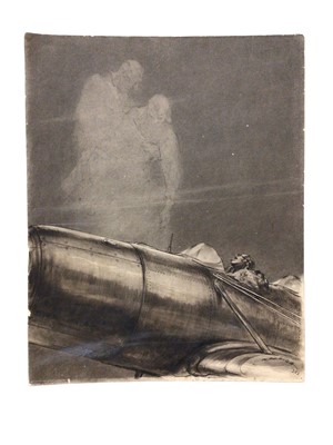 Lot 351 - Henry Raleigh (American) study of a pilot for the Saturday Evening Post