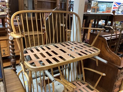 Lot 1259 - Ercol Windsor sofa, two chairs and footstool