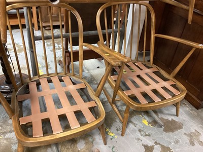 Lot 1259 - Ercol Windsor sofa, two chairs and footstool