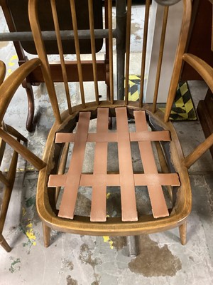 Lot 1259 - Ercol Windsor sofa, two chairs and footstool
