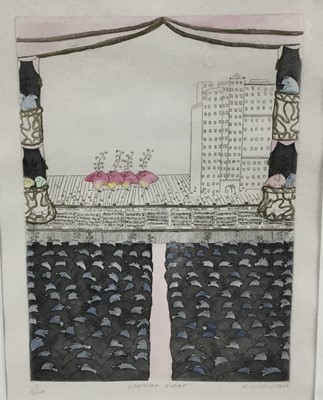 Lot 136 - K.Wilkinson: lithograph, Opening night, signed and numbered in pencil, 24x32cm