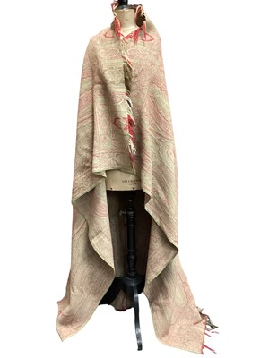 Lot 2065 - Antique Paisley shawl, possibly Norwich, together with a similar (2)