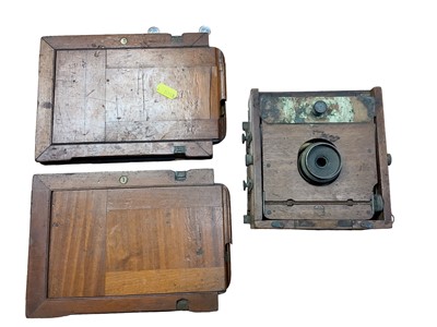 Lot 2354 - 'The 1899 Instantograph Patent' plate camera, and two wooden plates