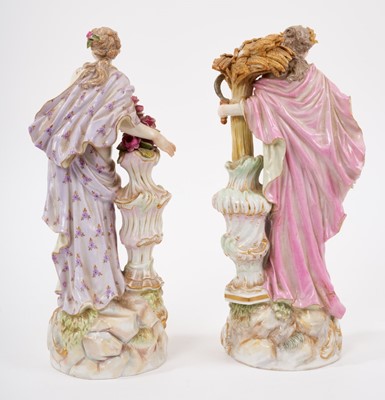 Lot 286 - Pair Meissen figures