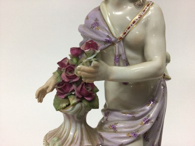 Lot 286 - Pair Meissen figures