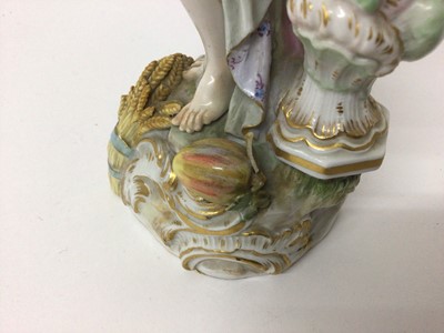 Lot 286 - Pair Meissen figures