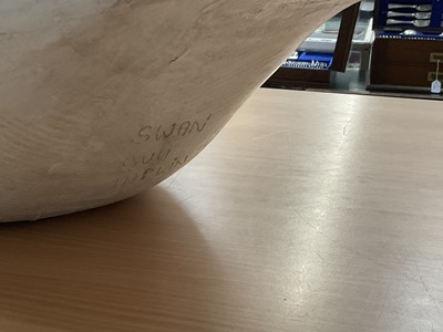 Lot 1068 - *Guy Taplin (born 1939) large sculpture of a swan