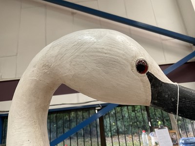 Lot 1068 - *Guy Taplin (born 1939) large sculpture of a swan