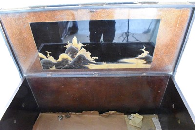 Lot 1567 - Fine early 18th Chinese lacquer chest on gilt stand