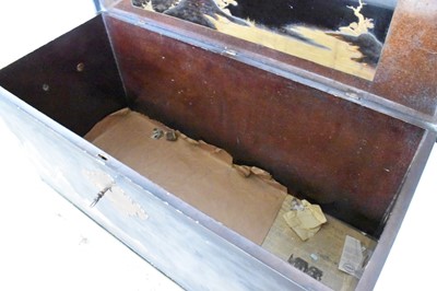 Lot 1567 - Fine early 18th Chinese lacquer chest on gilt stand