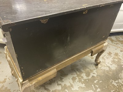 Lot 1567 - Fine early 18th Chinese lacquer chest on gilt stand