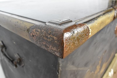 Lot 1567 - Fine early 18th Chinese lacquer chest on gilt stand