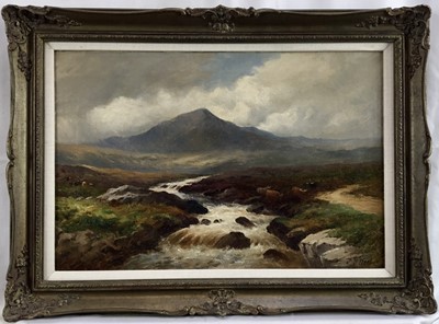 Lot 74 - John Bates Noel (1870-1927) oil on canvas - The Flooded River, Dartmoor, signed, titled verso, 31cm x 46cm, framed