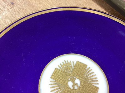 Lot 3 - Pair fine Victorian Gordon Highlanders Regimental Officers' Mess plates