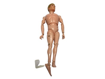 Lot 66 - Palitoy Action Man Basic Figures, no trunks with gripping hands (One hand missing & fingers missing) & flock hair head (2)
