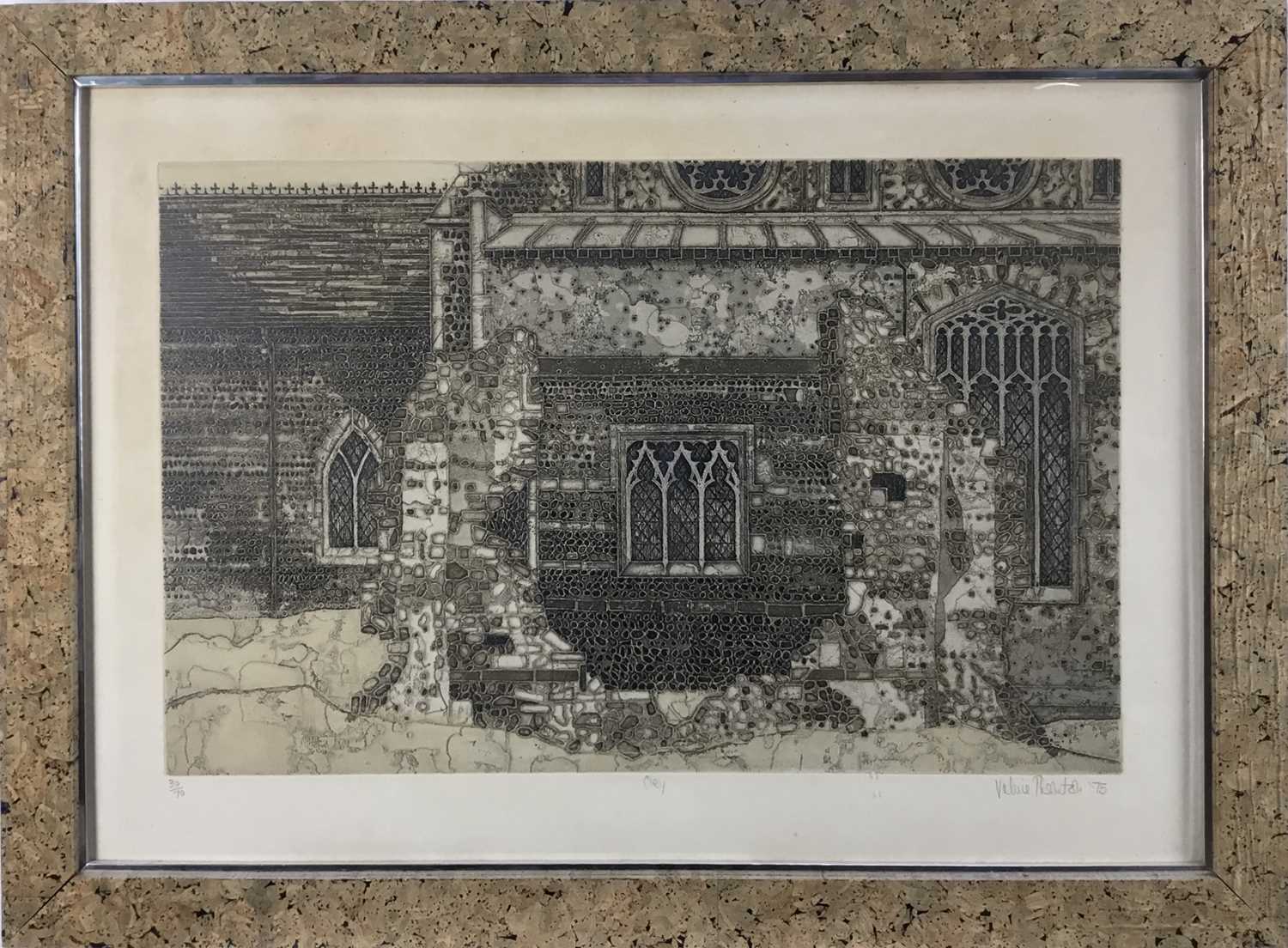 Lot 320 - Valerie Thornton, British, 1931-1991. Etching and coloured aquatint