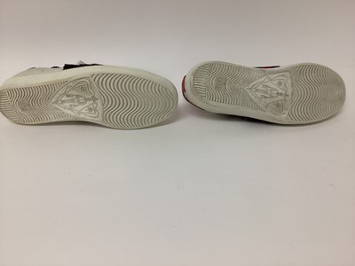 Lot 2071 - Gucci women's white with jewelled python skin 460203  38, with receipt and soft bag.  Used.