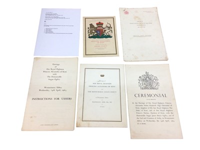 Lot 171 - The Marriage of H.R.H. Princess Alexandra of Kent to The Hon. Angus Ogilvy