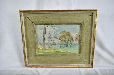 Lot 1308 - Mary Potter (1900-1981) oil on board - Sun in a Tree