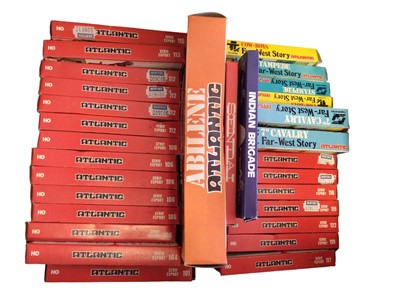 Lot 268 - Atlantic HO Scale West City Abilene No.1050, Far West 7th Cavalry (x2), Cow-Boys No.1015 (x2), Stampede No.1013 (x2), plus HO Scale Serie Export (x21), Indian Brigade No.56 & Sendai No.55 all boxed...