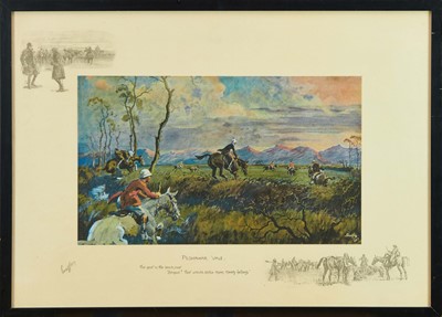 Lot 1279 - *Snaffles, Charles Johnson Payne (1884-1967) signed coloured print - Peshawar Vale