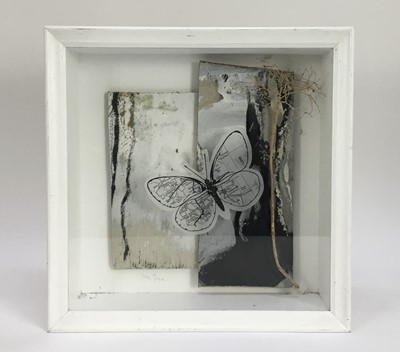 Lot 116 - Two works by Steve Joyce, Contemporary, mixed media - 'In Nature' and ‘The Stem’, both signed