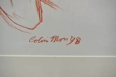 Lot 124 - *Colin Moss (1914-2005) red chalk - Reclining Figure, signed and dated '98, 39cm x 44.5cm, in glazed gilt frame