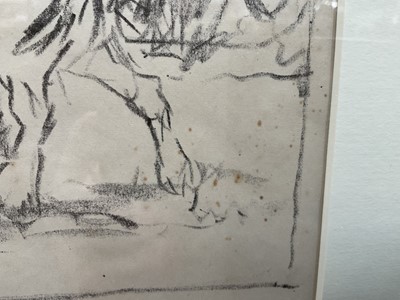 Lot 1101 - Harry Becker (1865-1928) lithograph - Pair of Horses, 16cm x 24cm, in glazed frame