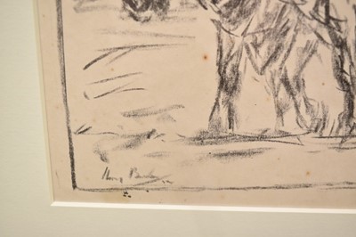 Lot 1101 - Harry Becker (1865-1928) lithograph - Pair of Horses, 16cm x 24cm, in glazed frame