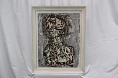 Lot 1102 - Roy Turner Durrant (1925-1998) mixed media on paper - Figure Study, signed and dated '78, numbered lower right, 62cm x 46cm, in glazed frame