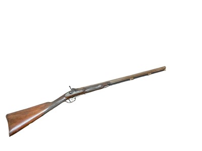 Lot 909 - Good quality Victorian 12 bore percussion sporting gun by Sanders