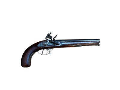 Lot 926 - 18th Century and later flintlock officers pistol by Rigby