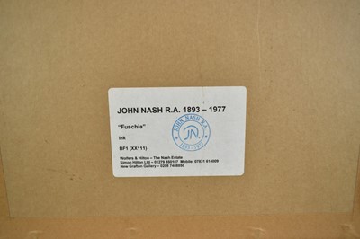 Lot 1376 - *John Nash (1893-1977) pencil and ink drawing - "Fuschia"
Provenance: The Nash Estate
