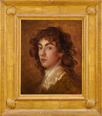 Lot 1237 - Attributed to George Richmond (1809-1896) after Thomas Gainsbourgh (1727-1788) oil on canvas - Portrait of Gainsborough Dupont (1754-1797)
