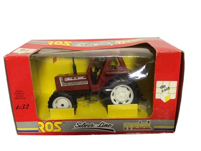 Lot 1978 - ROS Silver Line 1:32 Scale diecast Farm Tractors (Italian Models) Trattore Fiat No.30301, Trattore Ferguson 1014 No.30401, Trattore Ferguson 3050 No.30403 & Trattore Fendt No.30201, all boxed (4)