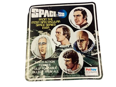 Lot 375 - Palitoy c1979 Space 1999 8" action figure Captain Koenig, Commander, Alpha Moonbase, on card with blister pack No.22830, plus CEJI French Group Action Joe c1979 Radar a Ultra-Sons No.7968 & Turboco...