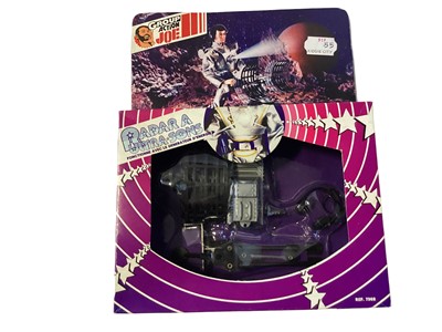 Lot 375 - Palitoy c1979 Space 1999 8" action figure Captain Koenig, Commander, Alpha Moonbase, on card with blister pack No.22830, plus CEJI French Group Action Joe c1979 Radar a Ultra-Sons No.7968 & Turboco...