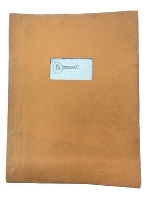 Lot 983 - Original script for the 1974 stage production of 'Knuckle' by David Hare with Douglas Wilmer in the role of Patrick Delafield, Edward Fox leading the cast