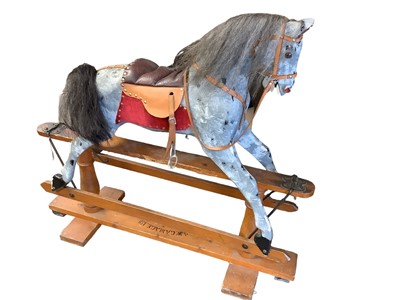 Lot 2656 - Rocking horse by A.W. Gamage Ltd London
