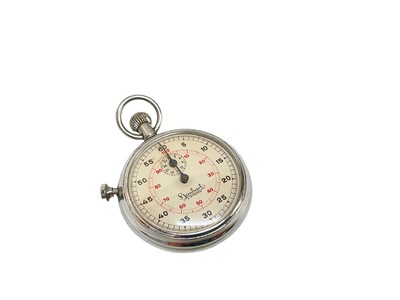 Lot 738 - Second World War Nazi German Kriegsmarine Hanhart Torpedo stopwatch/timer, rear of case engraved with eagle and Swastika above a letter M for Marine, also numbered 3038 N.