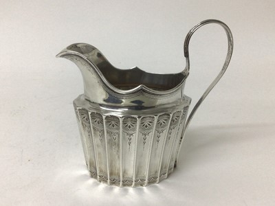 Lot 30 - A Georgian silver cream jug, Dublin