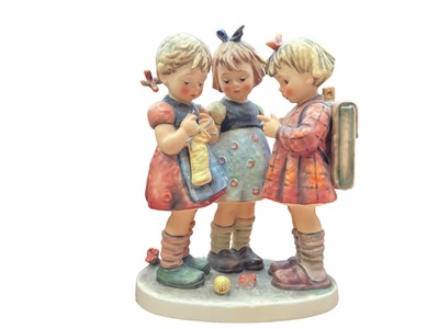 Lot 1242 - Large Hummel figure group - School Girls