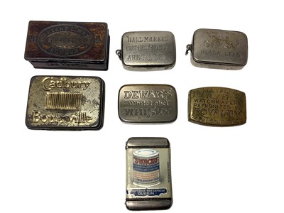 Lot 57 - Seven Victorian advertising Vesta cases various