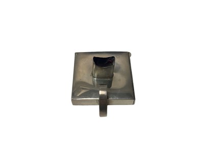Lot 59 - Unusual Edwardian silver combined wax seal holder and Vesta case (London 1909) 43 x 43mm