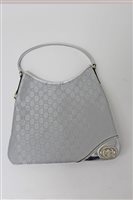 Lot 3031 - Gucci Silverer handbag, monogram canvas with...