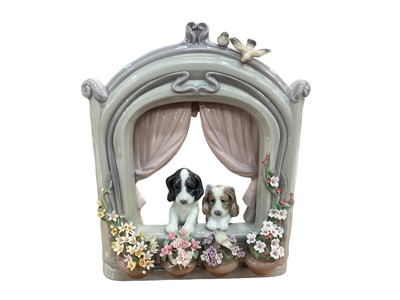 Lot 1148 - Impressive Lladro porcelain figure group - Please Come Home! Boxed