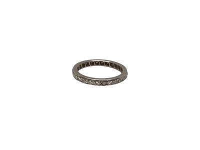 Lot 163 - Platinum and diamond eternity ring