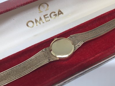 Lot 309 - 1970s Omega 9ct gold ladies wristwatch, in original box