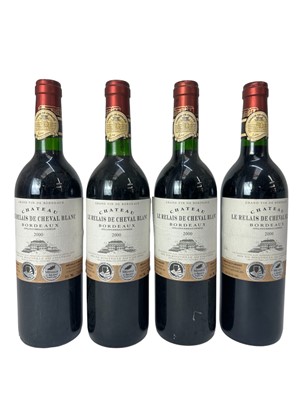 Lot 318 - Four bottles, Chateau Le Relais De Cheval Blanc Bordeaux 2000
