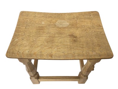 Lot 1397 - Robert ‘Mouseman’ Thompson oak stool